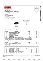 RB751SL datasheet pdf Fairchild Semiconductor