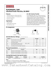 RURD660S9A_F085 datasheet pdf Fairchild Semiconductor