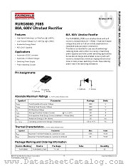 RURG8060_F085 datasheet pdf Fairchild Semiconductor