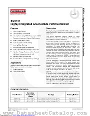 SG6741 datasheet pdf Fairchild Semiconductor