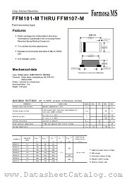 FFM107-M datasheet pdf Formosa MS