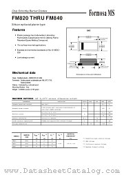 FM820 datasheet pdf Formosa MS