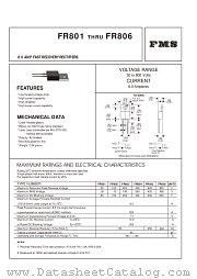 FR802 datasheet pdf Formosa MS