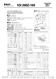1DI200Z-100 datasheet pdf Fuji Electric