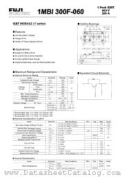 1MBI300F-060 datasheet pdf Fuji Electric