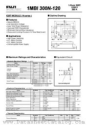 1MBI300N-120 datasheet pdf Fuji Electric