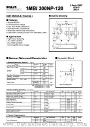 1MBI300NP-120 datasheet pdf Fuji Electric