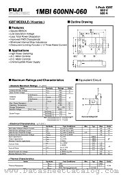 1MBI600NN-060 datasheet pdf Fuji Electric