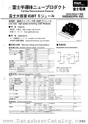 1MBI800PN-180 datasheet pdf Fuji Electric