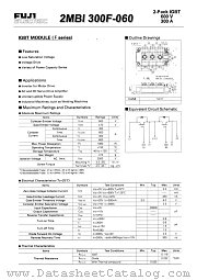 2MBI300F-060 datasheet pdf Fuji Electric
