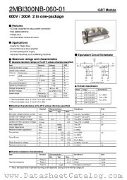 2MBI300NB-060-01 datasheet pdf Fuji Electric