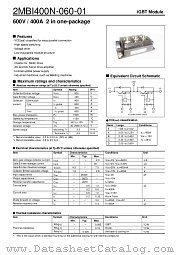 2MBI400N-060-01 datasheet pdf Fuji Electric