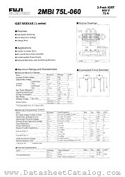 2MBI75L-060 datasheet pdf Fuji Electric