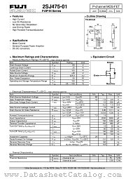 2SJ475-01 datasheet pdf Fuji Electric
