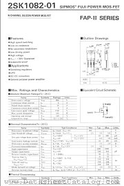 2SK1082-01 datasheet pdf Fuji Electric