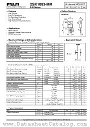 2SK1083-MR datasheet pdf Fuji Electric