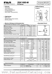 2SK1085-M datasheet pdf Fuji Electric