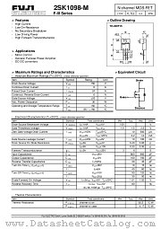 2SK1098-M datasheet pdf Fuji Electric