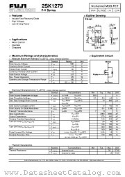2SK1279 datasheet pdf Fuji Electric