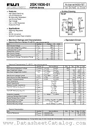 2SK1936-1 datasheet pdf Fuji Electric