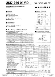 2SK1946-01MR datasheet pdf Fuji Electric