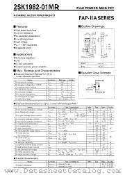 2SK1982-01MR datasheet pdf Fuji Electric