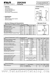 2SK2049 datasheet pdf Fuji Electric
