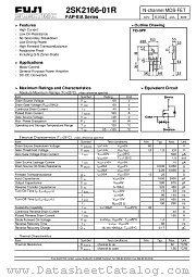 2SK2166-01R datasheet pdf Fuji Electric