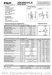 2SK2292-01S datasheet pdf Fuji Electric