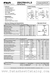 2SK2768-01L datasheet pdf Fuji Electric