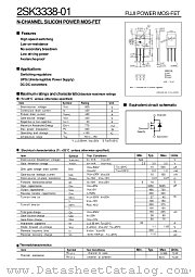 2SK3338-01 datasheet pdf Fuji Electric