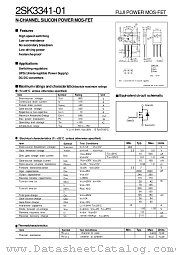 2SK3341-01 datasheet pdf Fuji Electric