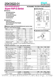 2SK3522-01 datasheet pdf Fuji Electric