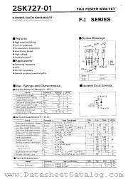 2SK727 datasheet pdf Fuji Electric