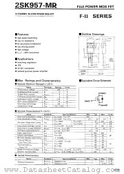 2SK957-MR datasheet pdf Fuji Electric