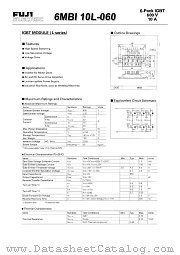 6MBI10L-060 datasheet pdf Fuji Electric