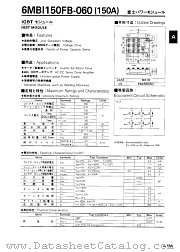 6MBI150FB-060 datasheet pdf Fuji Electric