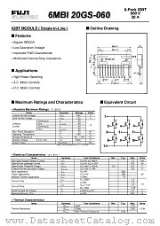 6MBI20GS-060 datasheet pdf Fuji Electric