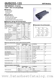 6MBI25S-120 datasheet pdf Fuji Electric