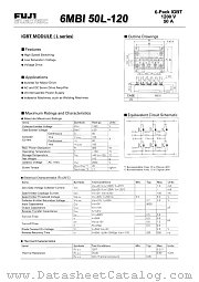 6MBI50L-120 datasheet pdf Fuji Electric