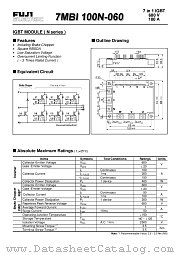 7MBI100N-060 datasheet pdf Fuji Electric