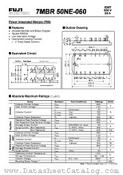 7MBR50NE-060 datasheet pdf Fuji Electric