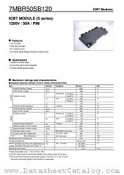 7MBR50SB120 datasheet pdf Fuji Electric