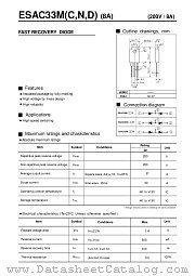 ESAC33M datasheet pdf Fuji Electric