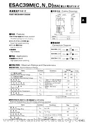 ESAC39M datasheet pdf Fuji Electric