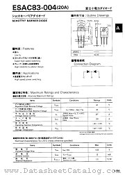 ESAC83-004 datasheet pdf Fuji Electric