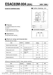 ESAC83M-004 datasheet pdf Fuji Electric
