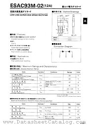 ESAC93M-02 datasheet pdf Fuji Electric
