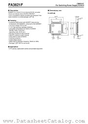 FA3621F datasheet pdf Fuji Electric