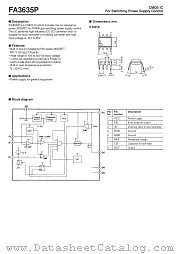FA3635P datasheet pdf Fuji Electric